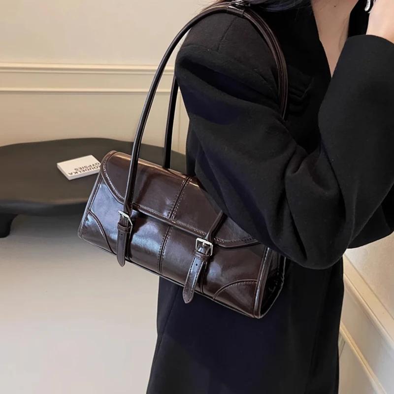 FOXER 2026 Nouvelle collection printemps – Sac à bandoulière pour femme en cuir véritable, style rét