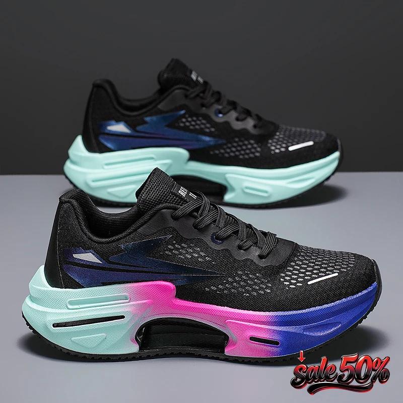 Chaussures de course pour hommes, plaque en carbone, baskets professionnelles à amorti, chaussures d