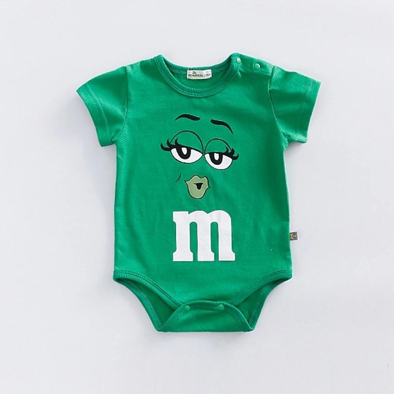 Barboteuse mignonne à manches courtes, vêtements pour nouveau-nés, couleur unie, body pour bébés gar
