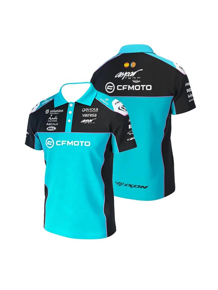 Nouveau CFMOTO Aspar Team Racing Polo pour hommes et femmes été moto cavalier Teamwear respirant mod