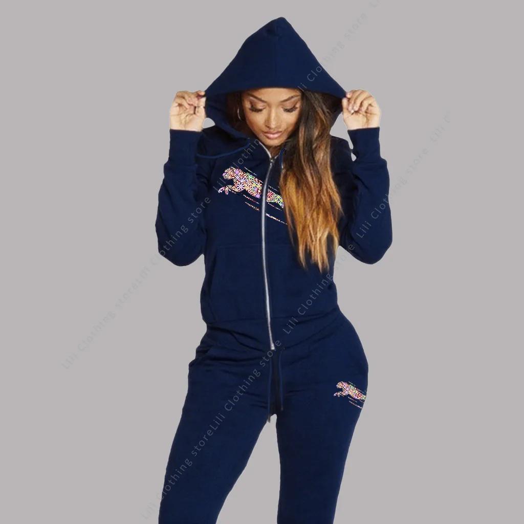 Survêtement femme sweat à capuche esthétique sweats pantalons de survêtement 2 pièces ensemble cardi