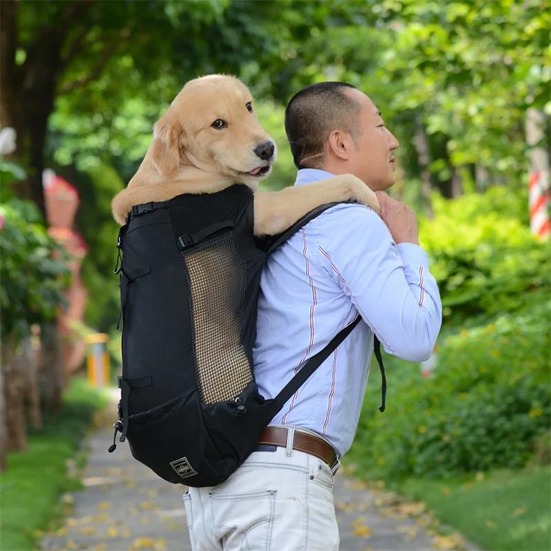 Sac à dos de transport pour animaux de compagnie, pour voyages, promenades et conduite, pour chiens 