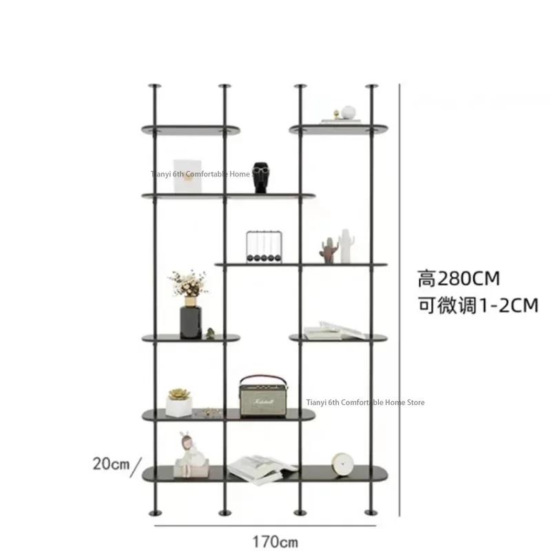 Bibliothèque au design minimaliste pour gagner de l'espace, bibliothèque de rangement moderne, salon