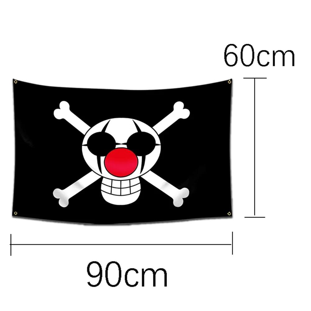 Bannière murale décorative One Piece Jolly Roger, peinture de dessin animé, jouet, drapeau de pirate