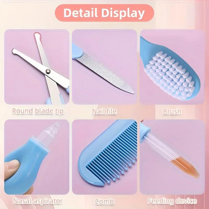 Ensemble mère et bébé 20 pièces soins - Coupe-ongles, brosse peigne et mangeoire médicaments