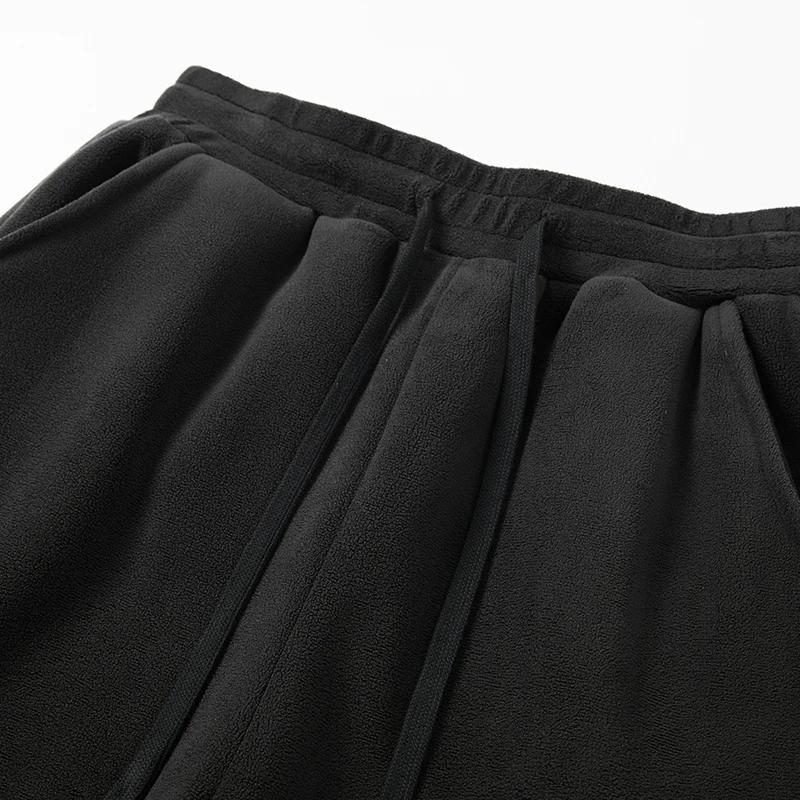 YJKVUR Pantalon unisexe hiver 2026, nouveau modèle oversize, chaud avec doublure polaire, cordon de 