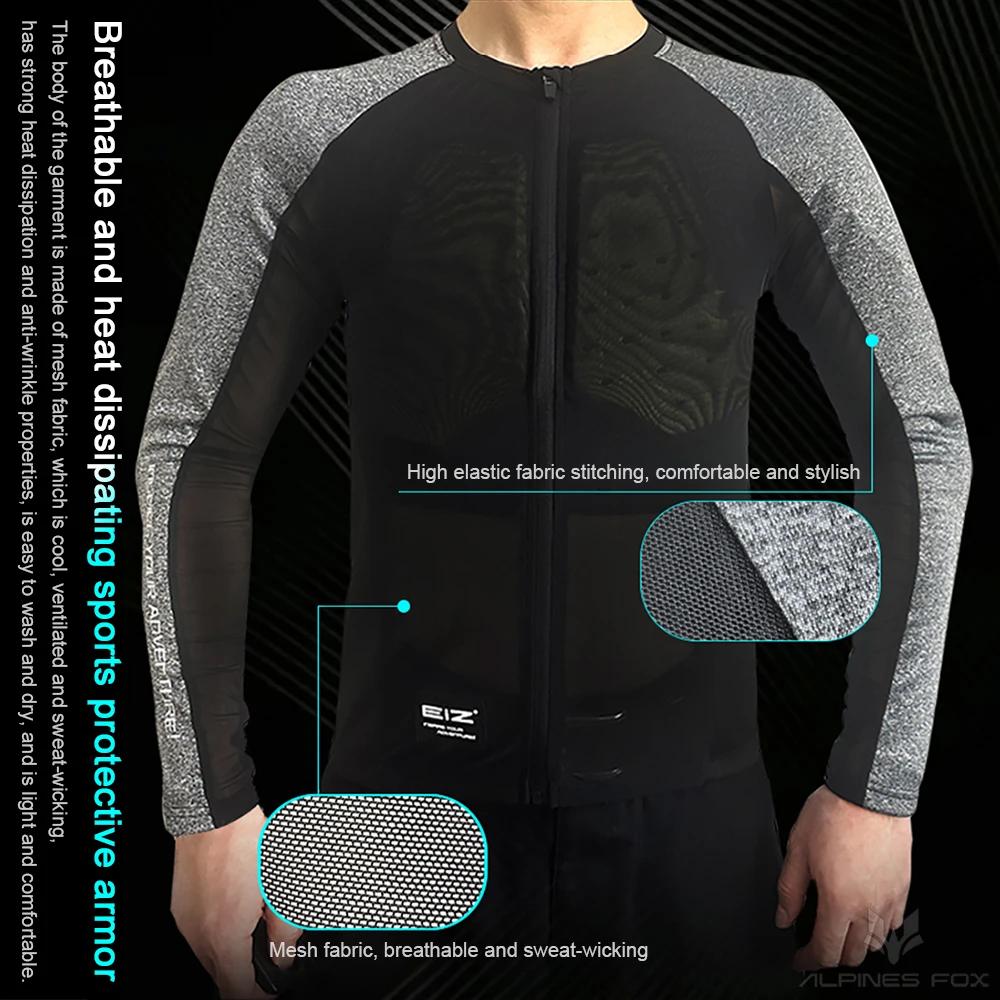 Veste de moto pour hommes, armure corporelle respirante d'été pour Motocross, veste de course élasti