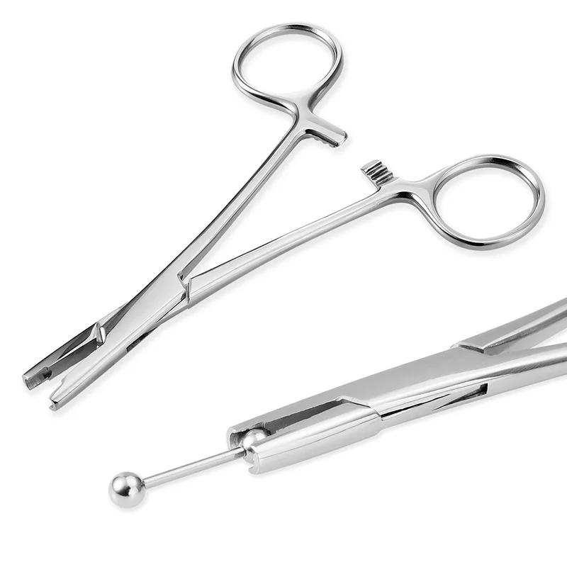 Outil de maintien d'ancre cutanée en acier chirurgical stérile, pince à épiler, pince à disque profe
