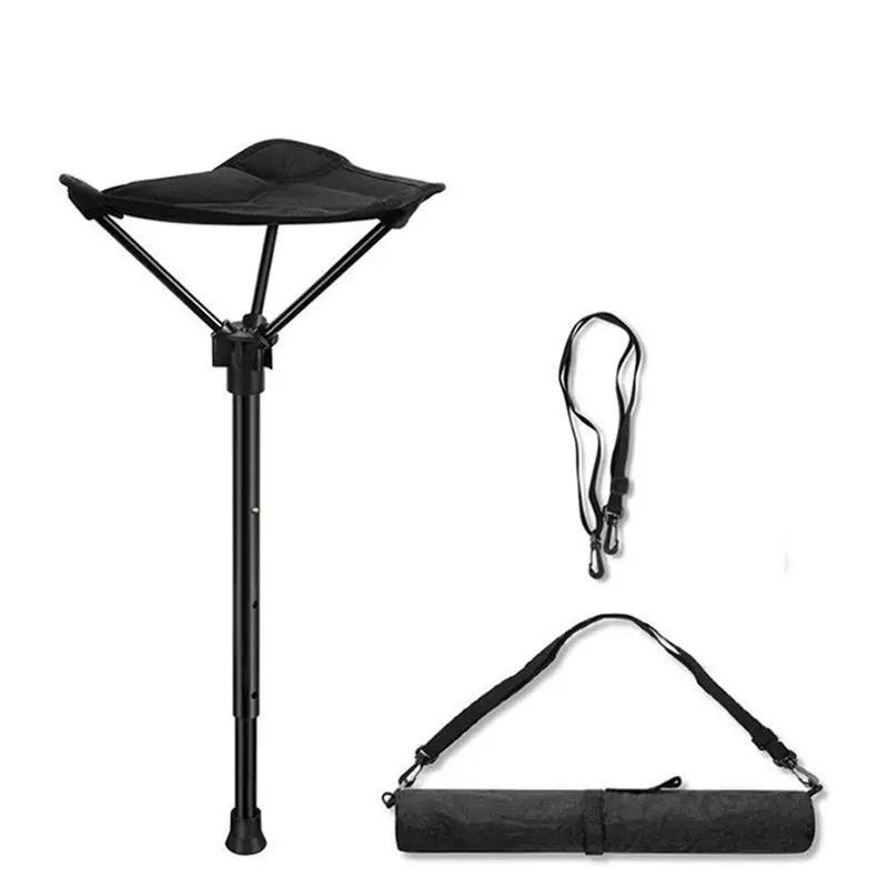 Tabouret de voyage portable avec support télescopique, tabouret pliant, compact et pliable, recomman