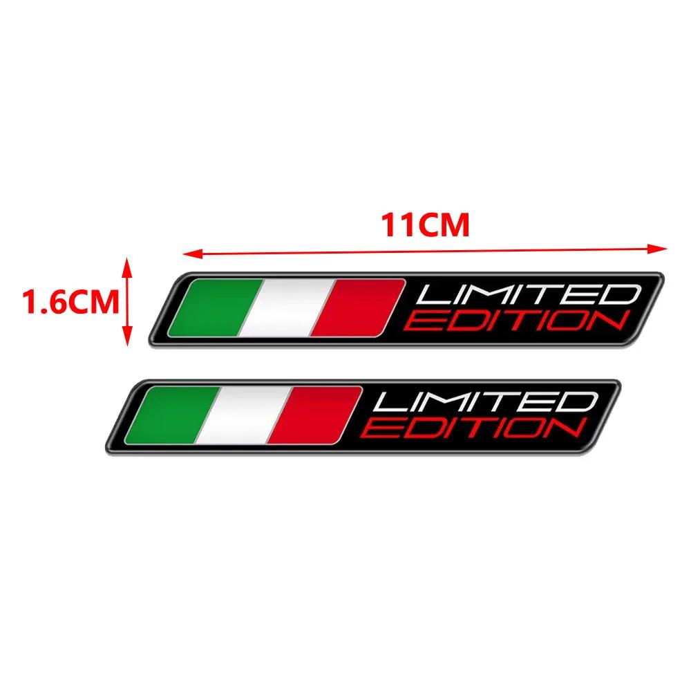 Autocollants de drapeau italien 3D pour moto, étui à autocollants en édition limitée pour Aprilia RS