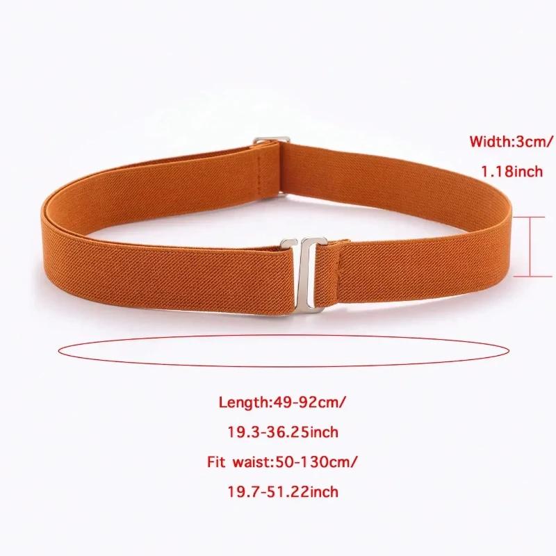 Ceinture pour pantalons antidérapants pour femmes, élastique, confortable et réglable, taille unique