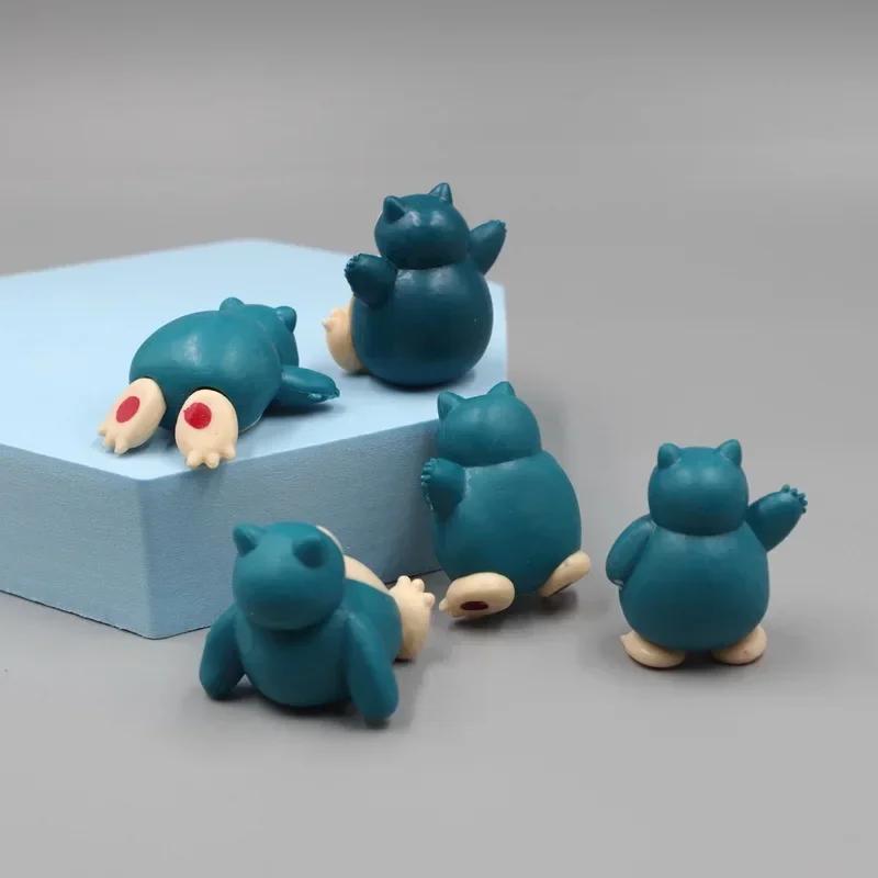 Mini figurine ronflex 1.8-3cm, 5 pièces/lot, Micro décoration de gâteau paysager, ornements Kawaii
