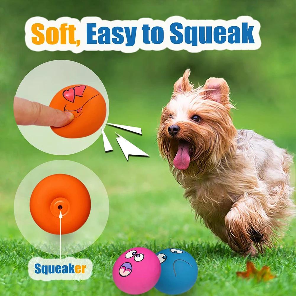 Jouets grinçants en Latex pour chiens, 6 pièces, jouets en caoutchouc doux pour chiens, jouet à mâch