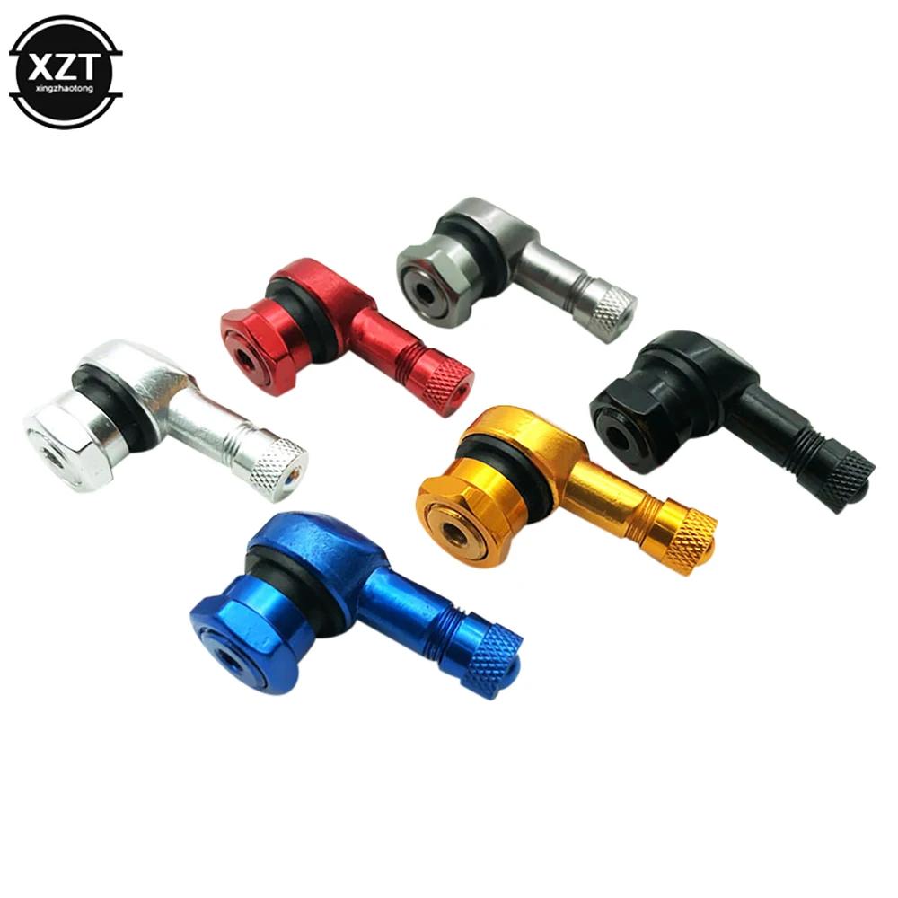 Valve en alliage d'aluminium, jante de moto, Angle de 90 degrés, tiges de Valve Tubeless pour pneu d