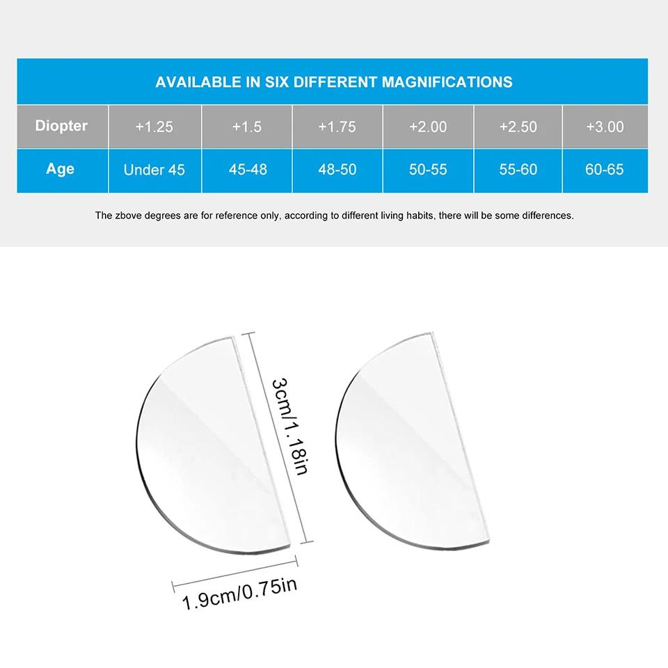 NONOR – lentille de lecture bifocale en Silicone liquide, lentilles presbytes à coller, grossissemen