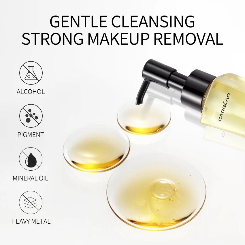 CARSLAN purifiant huile nettoyante visage démaquillant yeux lèvres rapide doux en profondeur démaqui