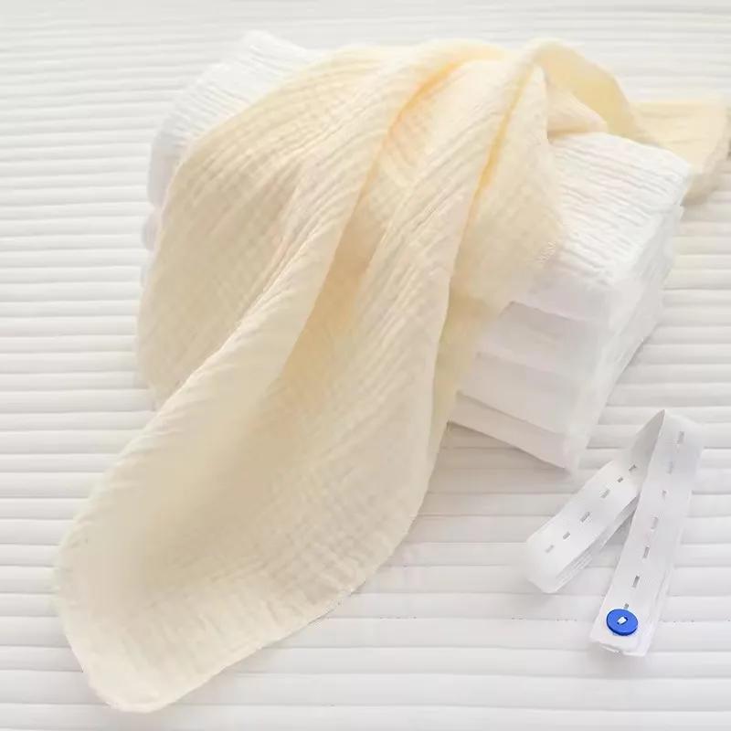 Couches pour bébé 100% coton, 10 pièce/paquet, housse en tissu lavable et réutilisable pour nouveau-