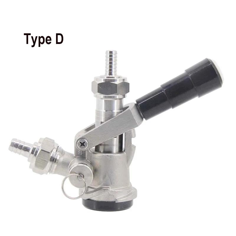 Coupleur de fût commercial avec sonde en acier inoxydable PRV Type S/D/A/G 304, Boby en laiton nicke