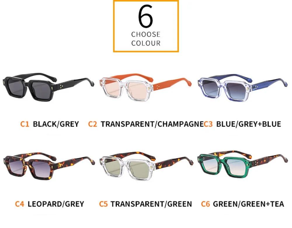 Nouvelle mode petites lunettes de soleil carrées pour femmes hommes Design moderne rétro Double coul