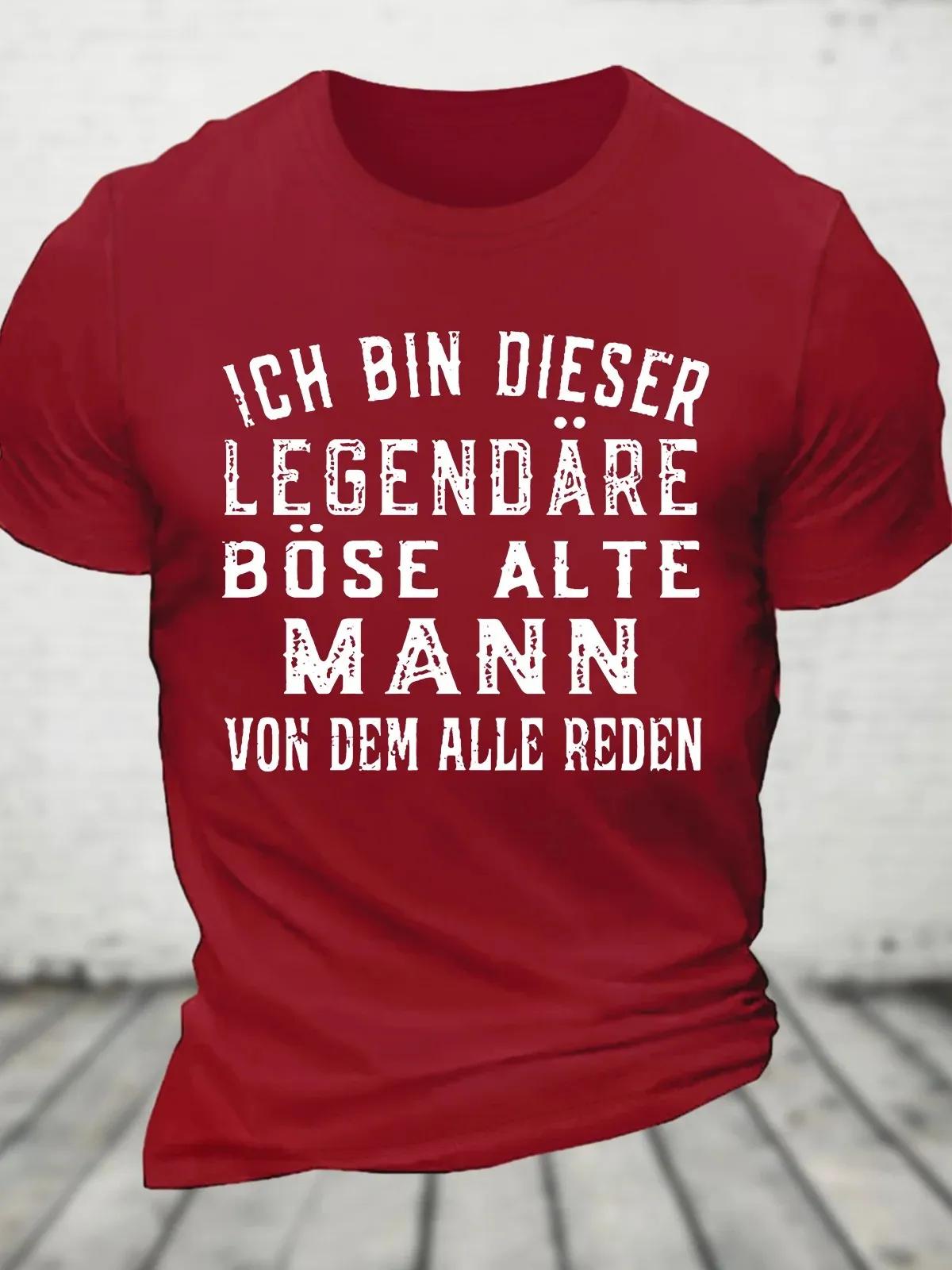 T-shirt en coton Ich Bin Dieser ATIONS, T-shirt fin pour les hommes