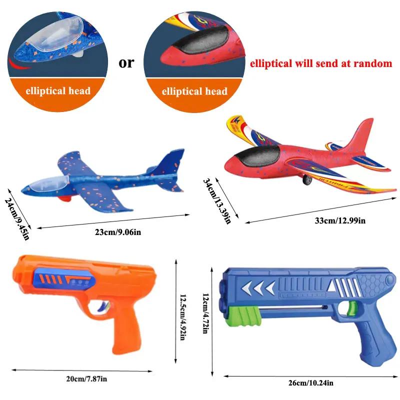 Lanceur d'avion en mousse pour enfants, 24/34cm, jouet d'extérieur pour garçons, jeu de catapulte de