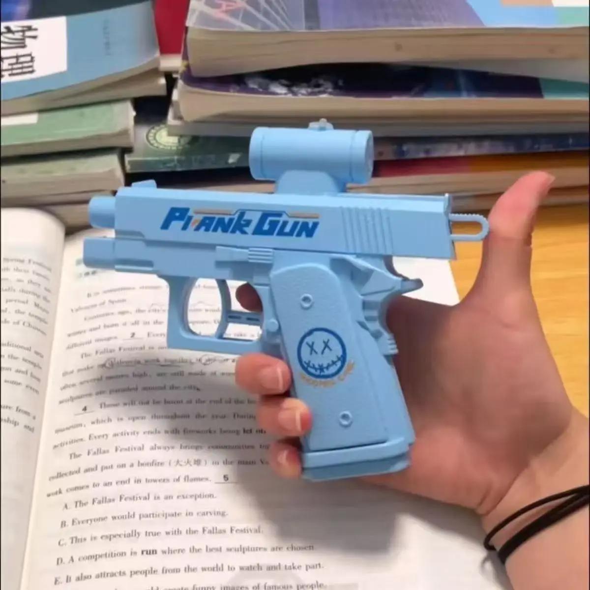 Pistolet à eau inverse Double face drôle-jouet de farces d'été, Mini pulvérisateur d'eau tactique po
