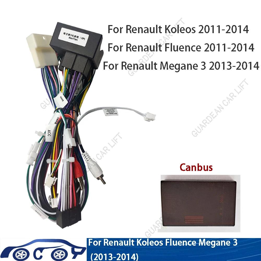 Adaptateur de Fil d'Installation Stéréo pour Renault Koleos Fluence Megane 3 (13-14), Câblage Audio 