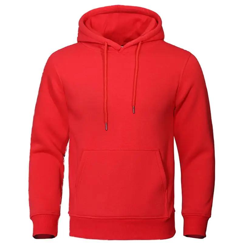 Automne hiver hommes polaire chaud hommes sweat décontracté couleur unie Streetwear pulls Sport écol