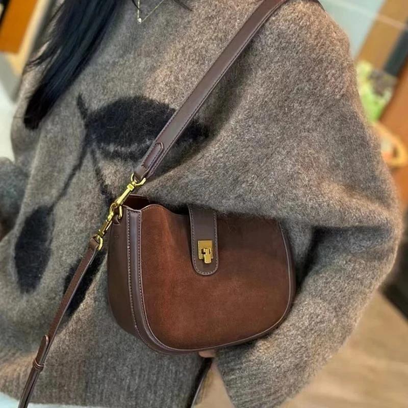Sac à bandoulière en cuir de vache véritable pour femmes, sac à main en cuir véritable de vache soup