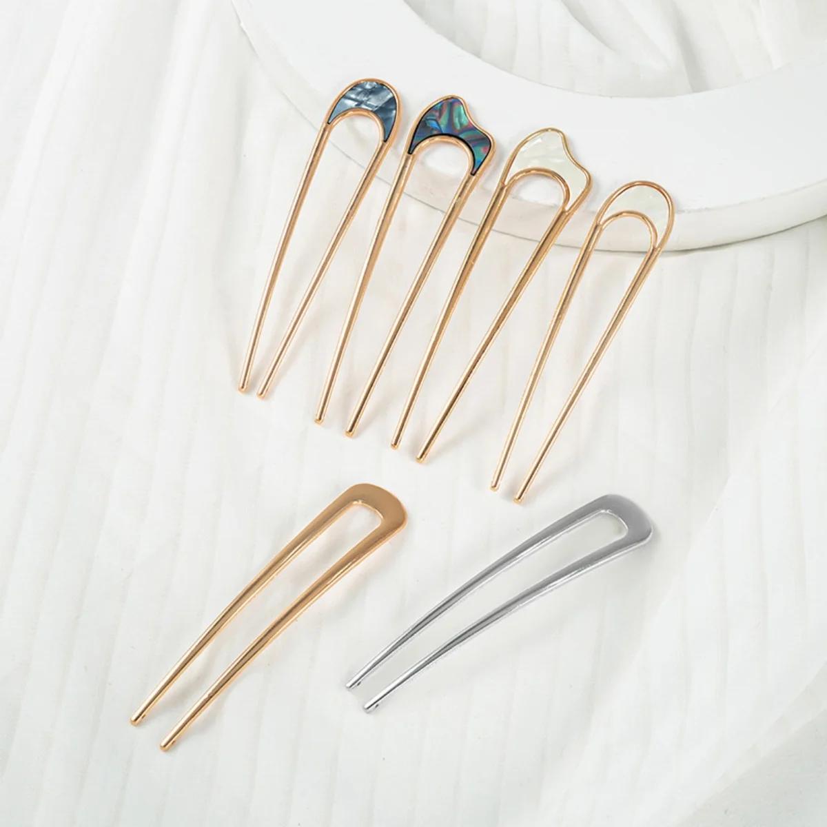 Épingle à cheveux en forme de U en métal, épingle à cheveux en forme de U, épingle à cheveux françai