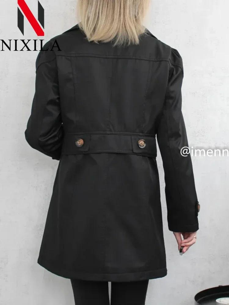 Printemps automne coupe-vent décontracté Version du Long coupe-vent haut mode coréenne dames manteau