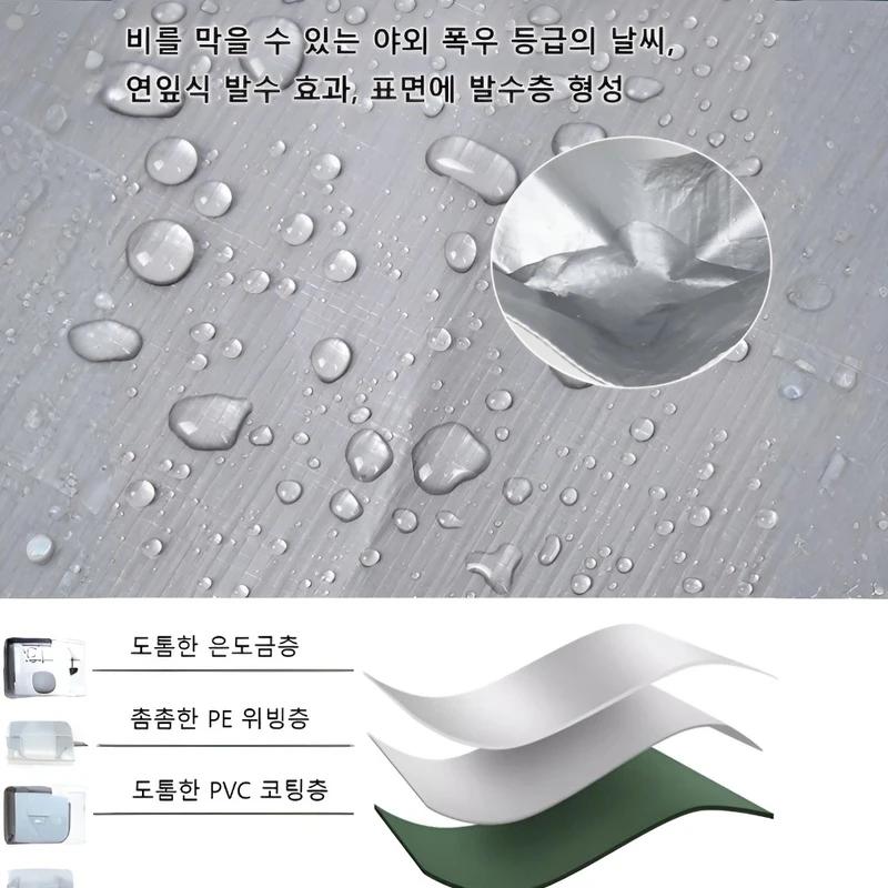 Bâche pare-soleil épaisse pour camion, protection solaire d'extérieur, imperméable, Double argent, t
