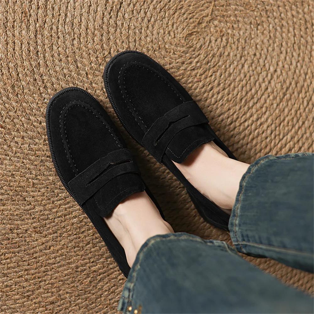 FEDONAS 2025 daim cuir bout rond Med talon printemps chaussures Mature doux rencontres femmes pompes