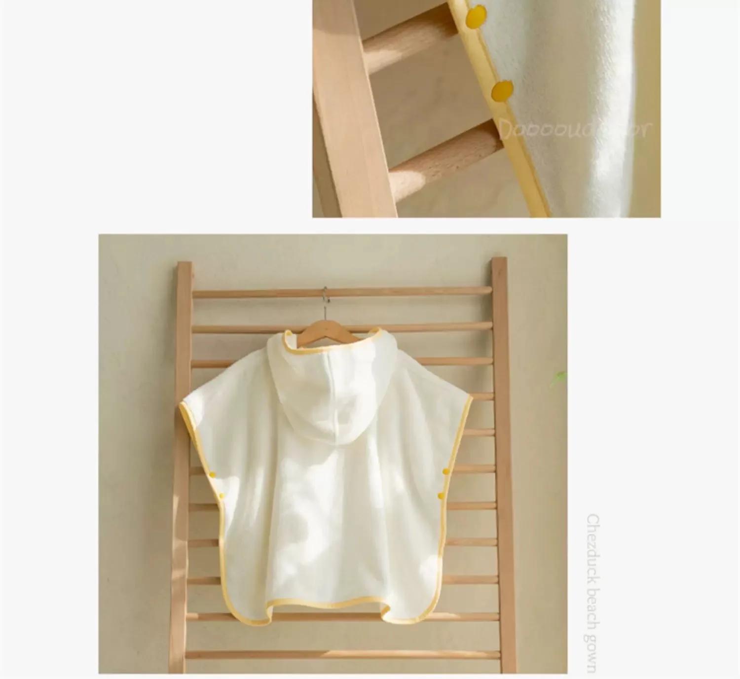 Serviette de bain à capuche en velours de corail doux pour bébé, peignoir pour enfant, mignon, Anima