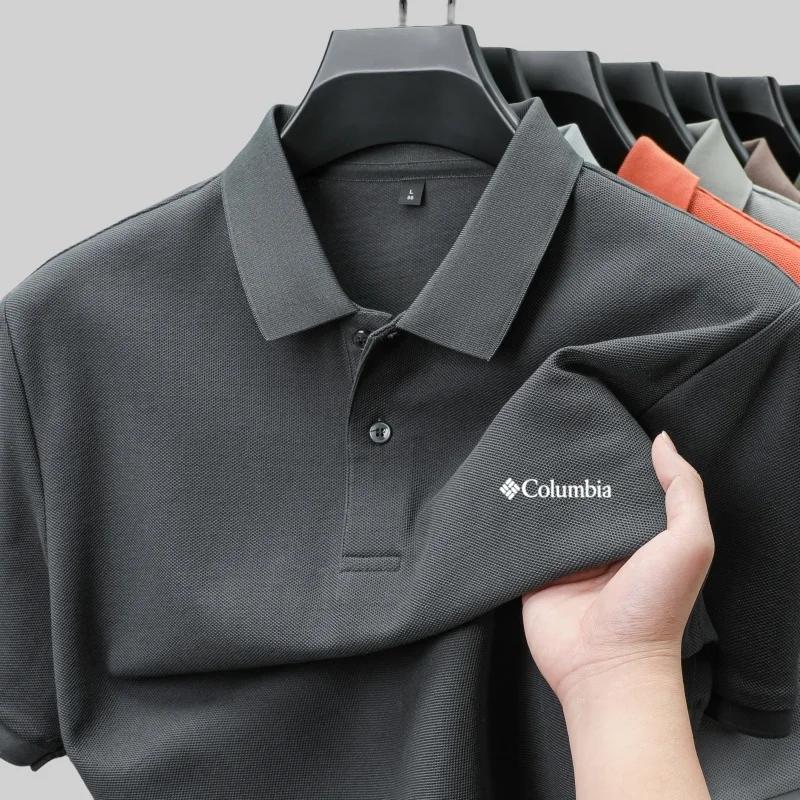 Polo à manches courtes pour homme en coton 100% pur, nouvelle collection été, confortable et respira