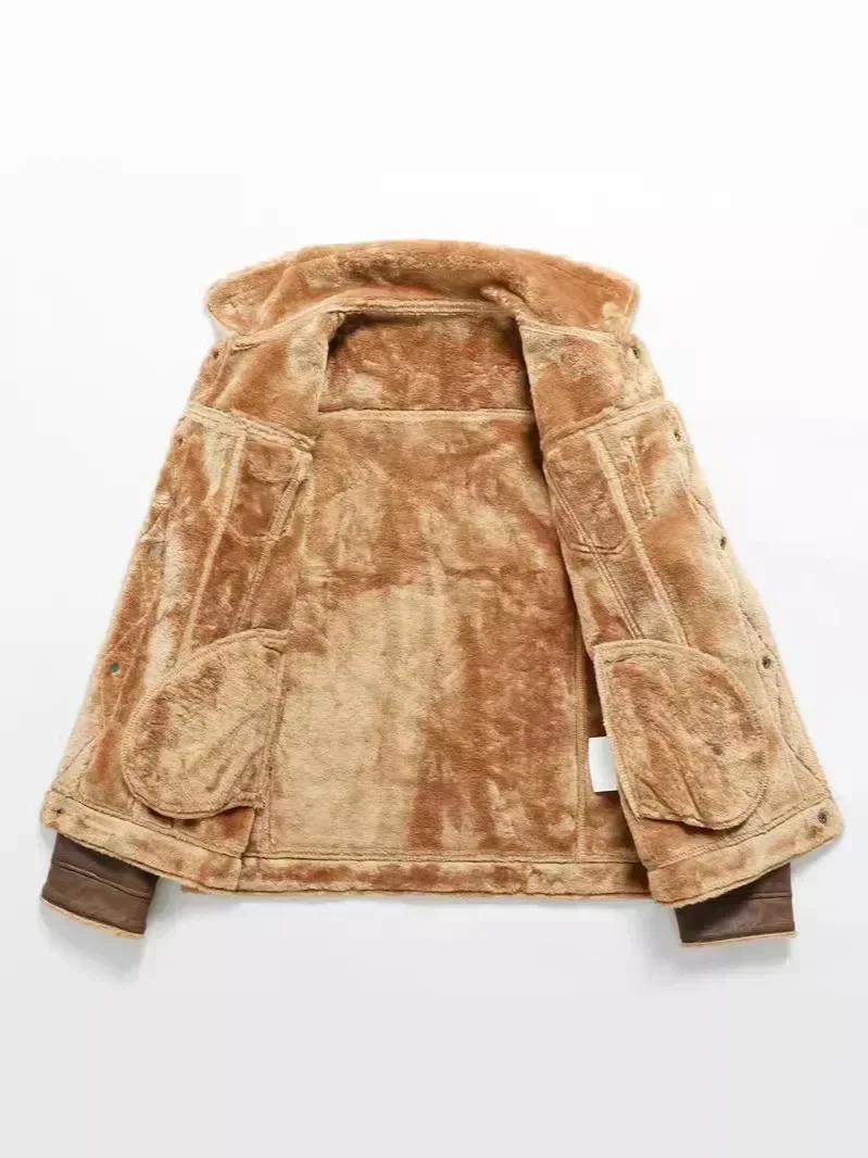 Hommes vêtements de haute qualité mâle épaissir veste en cuir hommes veste chaude jeunesse mode mant