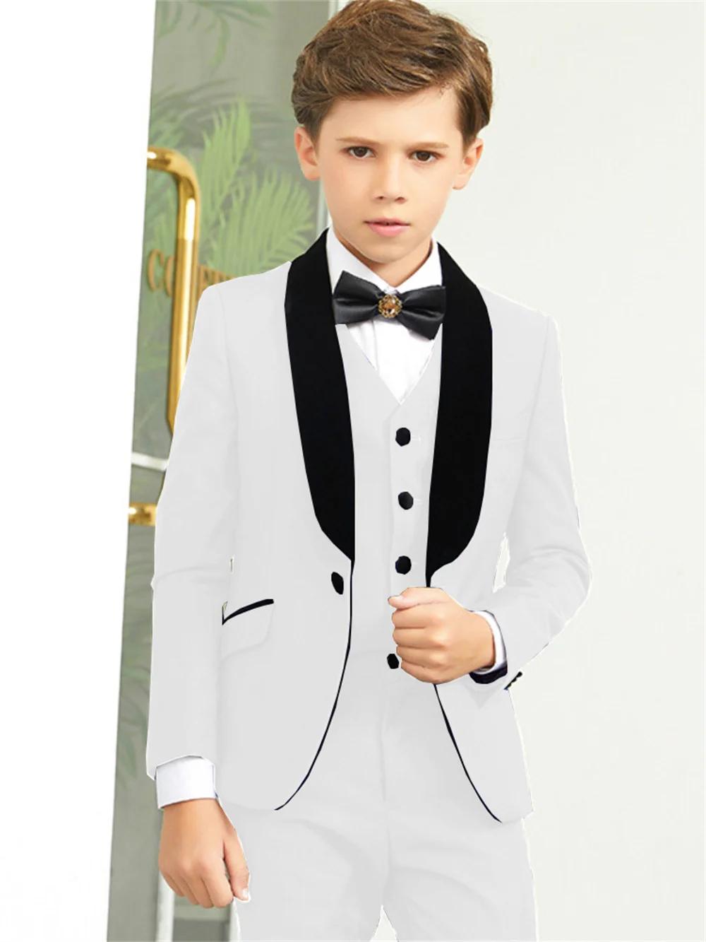 Txjojn offre spéciale châle revers enfants costumes veste gilet pantalon 3 pièces, livraison rapide 