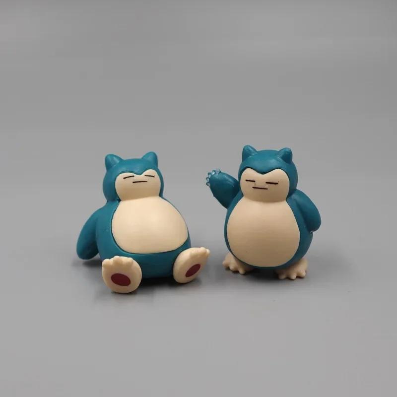 Mini figurine ronflex 1.8-3cm, 5 pièces/lot, Micro décoration de gâteau paysager, ornements Kawaii