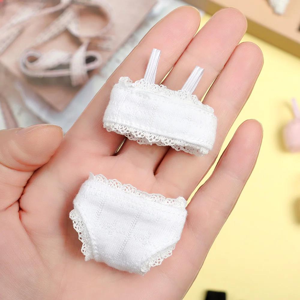 Ensemble de sous-vêtements en dentelle douce pour poupées Blythe 1/6 BJD, culotte de soutien-gorge e