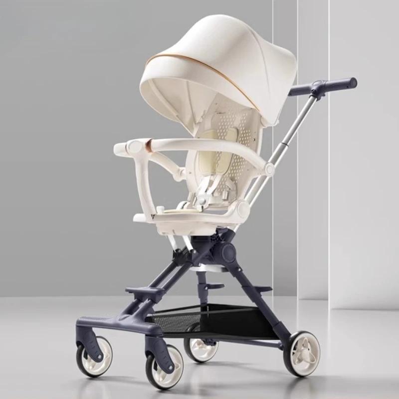 ‌ Poussette réversible ultralégère de 2,9 kg : 360 °   Pneus anti-roulis et anti-crevaison, protecti