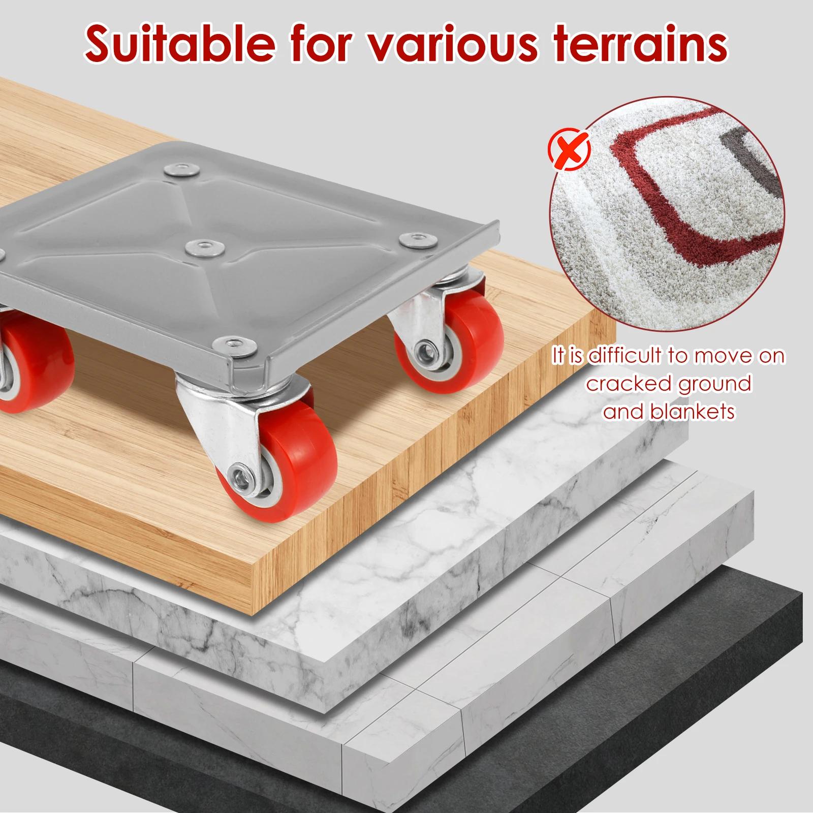 Lève-meubles robuste 600KG, curseur de Transport, rouleau de meubles, Dolly, outils de déplacement d