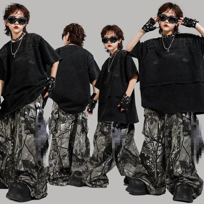 Costume de sport pour enfants, pantalon de danse de rue, Costume pour filles et garçons, tenue d'act
