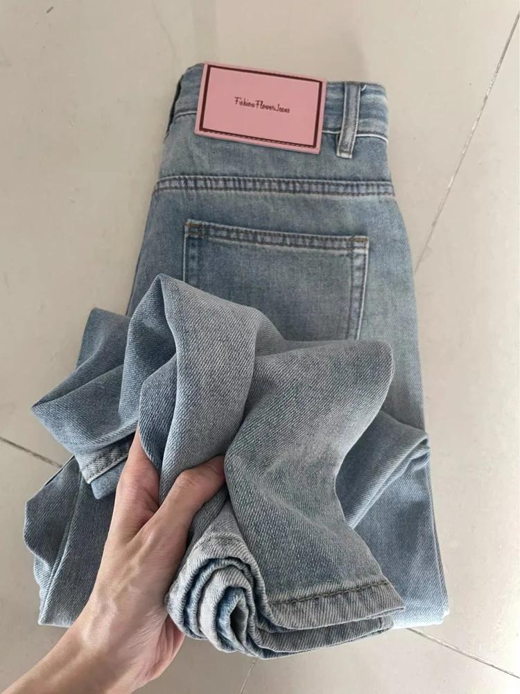 Jean Baggy à jambes larges pour femmes, Vintage Y2K Punk, taille basse, pantalon en Denim ample, Str