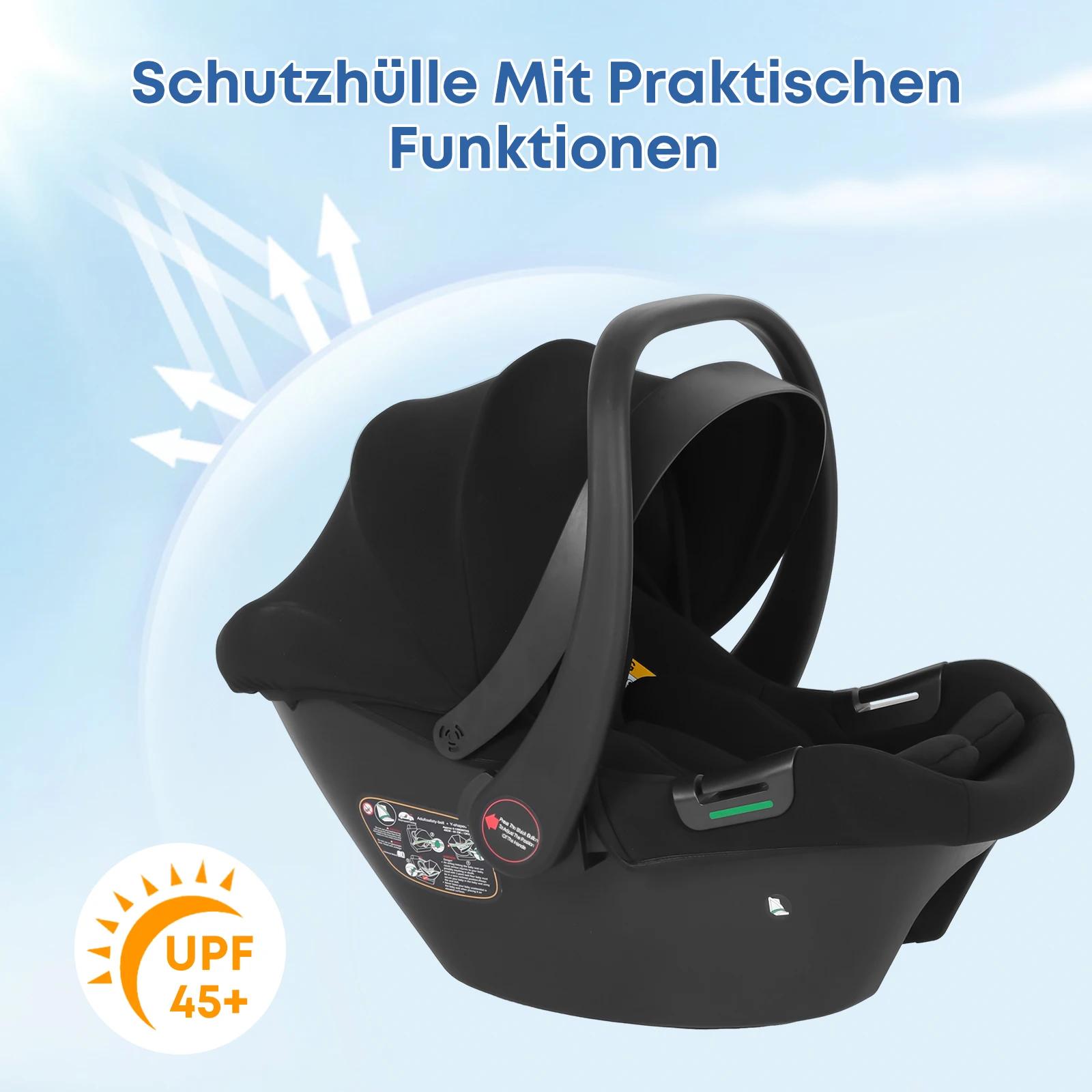 Siège auto pour bébé, nouveau-né de 0 à 12 mois, Max 12kg, auvent solaire rembourré, ceinture de séc