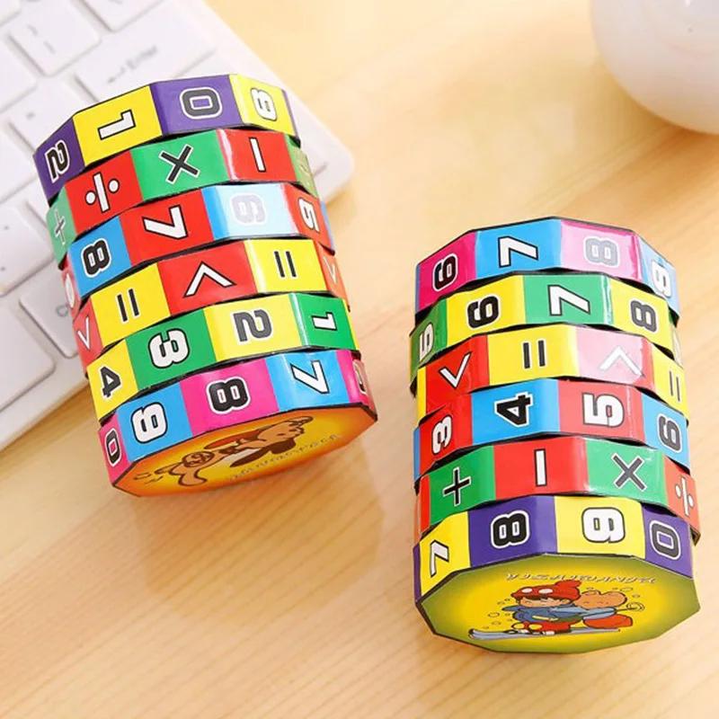 Cylindre magique Montessori, chiffres mathématiques, Cube, jouet arithmétique, jeu de comptage mathé