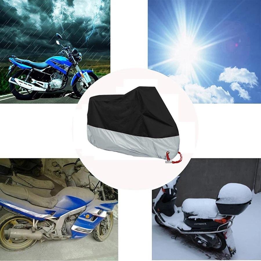 Tout nouveau S M L XL 2XL 3XL 4XL universel extérieur UV protecteur étanche Moto couverture Bache Fu
