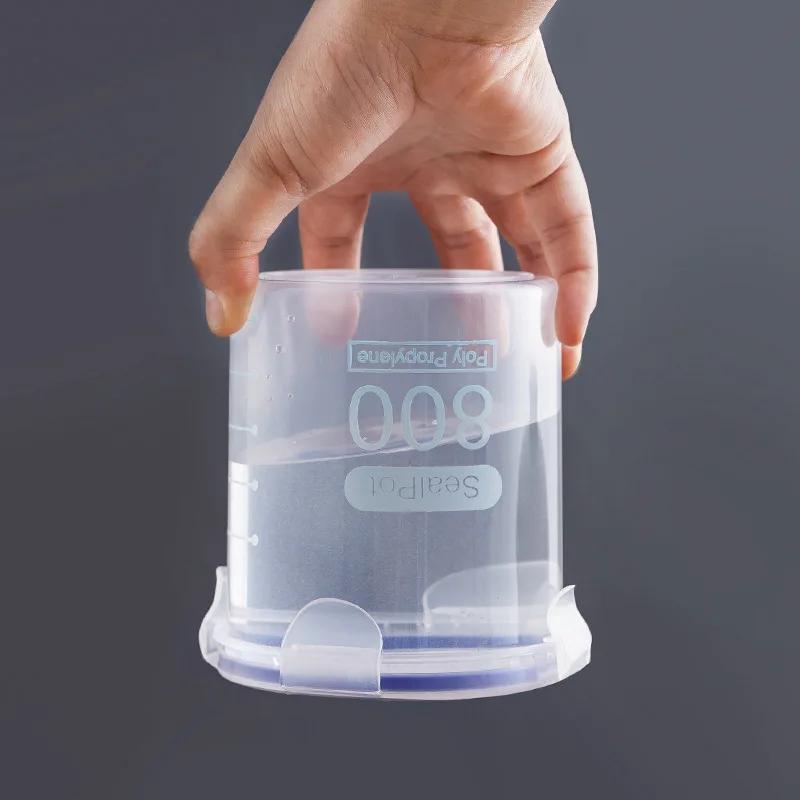 Boîte de rangement scellée transparente, 1 à 4 pièces, réservoir de stockage de céréales alimentaire