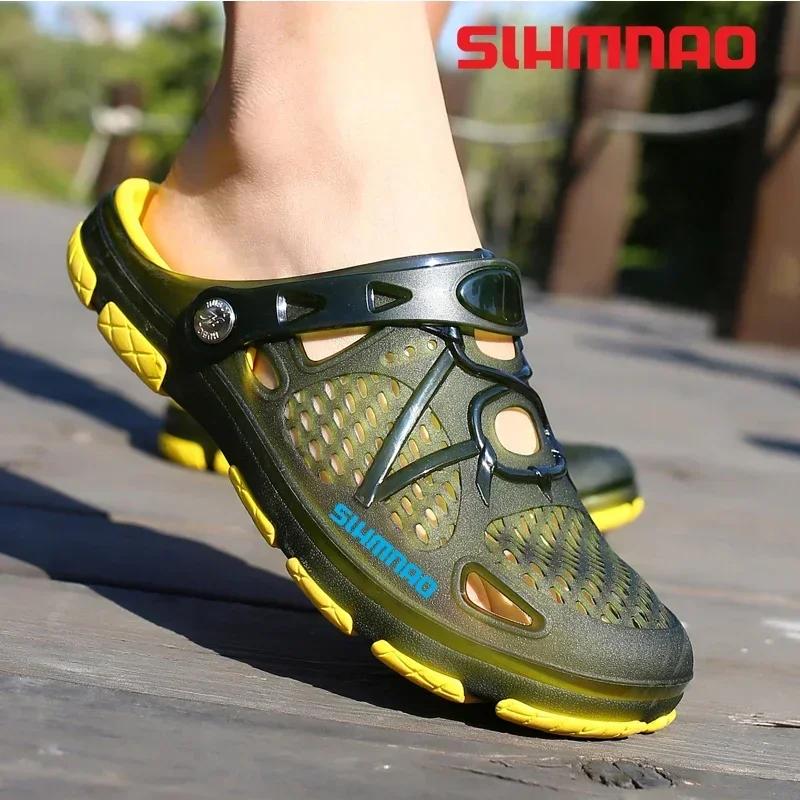 Sandales de pêche pour hommes, pantoufles d'été, sandales de plage, chaussures d'extérieur, tongs re
