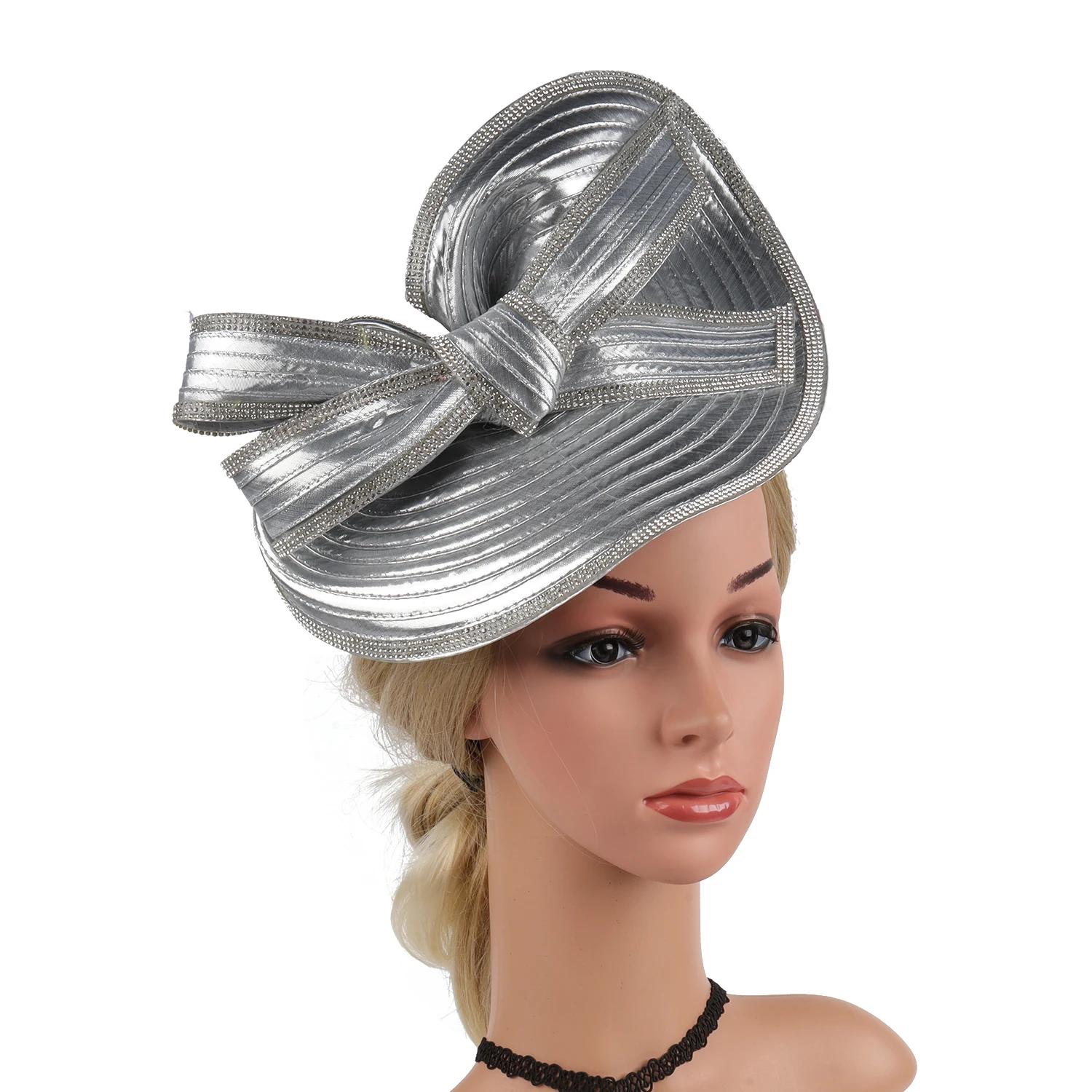 Femmes Fascinators chapellerie chapeau fête mariage chapeau à large bord Fedora Kentucky Derby casqu
