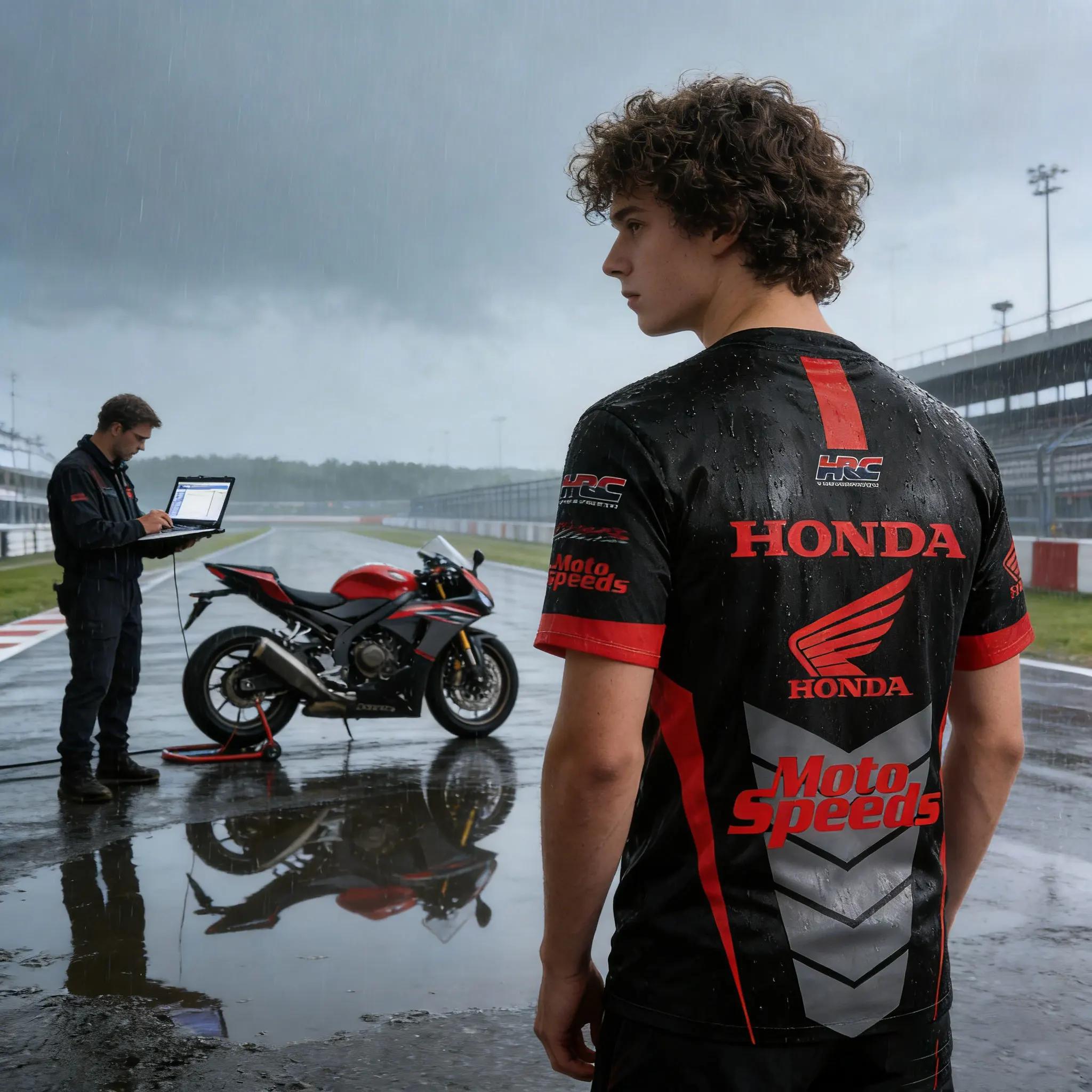 Honda Moto vitesses à manches courtes équipe course marchandise hommes t-shirts course sport décontr